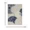 Homeroots 5 x 8 ft. Ivory & Navy Indoor & Outdoor Area Rug 384833 - alternate 6